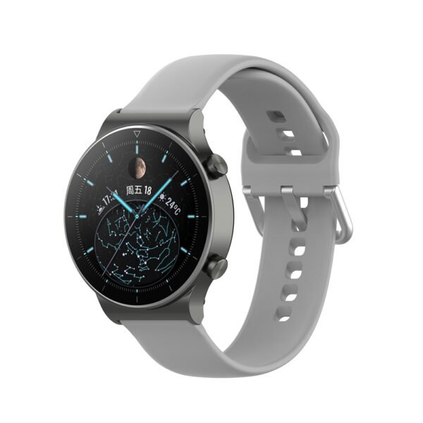 Силиконова каишка 22мм за Xiaomi Watch S1 Pro, Сив