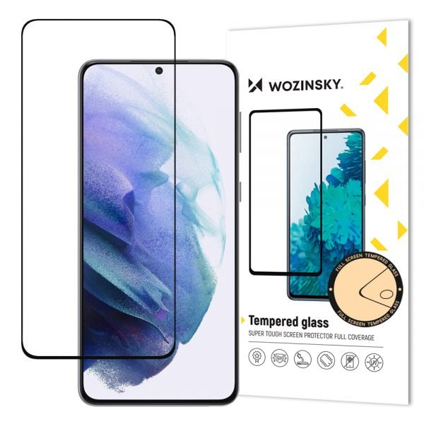Стъклен Протектор Wozinsky за Samsung Galaxy S23 Plus, Черен