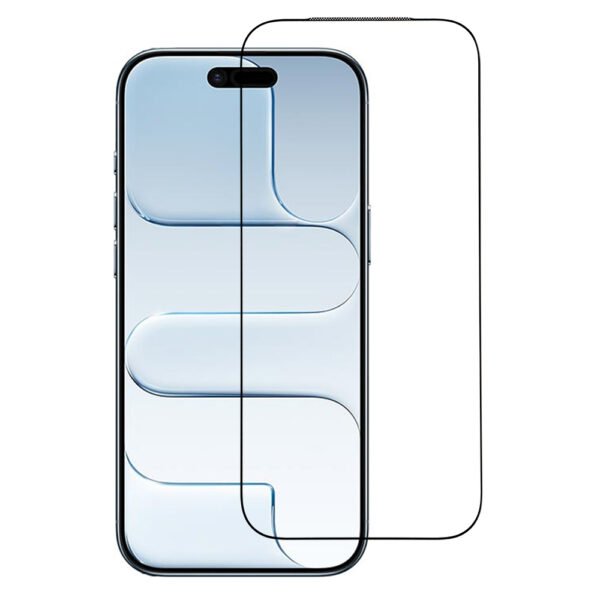 9D Стъклен Протектор за iPhone 17 Air, Прозрачен/ Черен