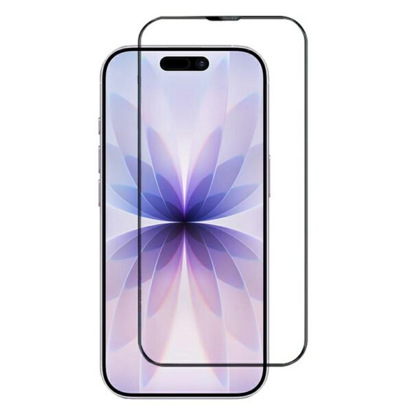 9D Стъклен Протектор за iPhone 17, Прозрачен/ Черен