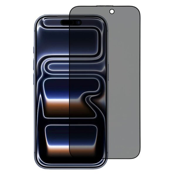 Стъклен Протектор Privacy за iPhone 17 Pro, Черен