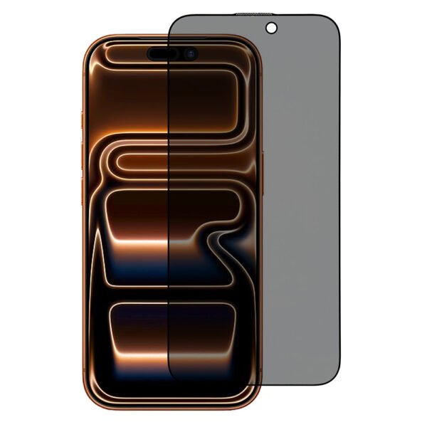 Стъклен Протектор Privacy за iPhone 17 Pro Max, Черен