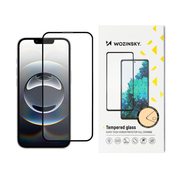 Стъклен Протектор Wozinsky за iPhone 16e, Прозрачен/ Черен