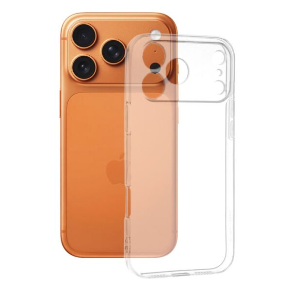 Силиконов Кейс за iPhone 17 Pro Max, Прозрачен