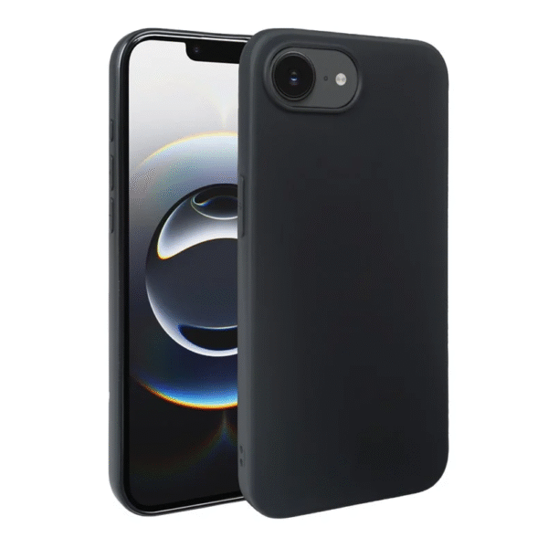 Силиконов Кейс за iPhone 16e, Черен
