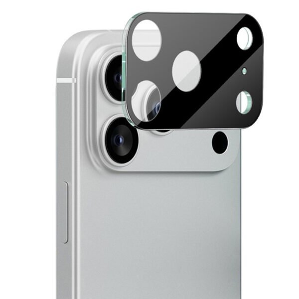 Стъклен Протектор за Камера на iPhone 17 Pro, Черен