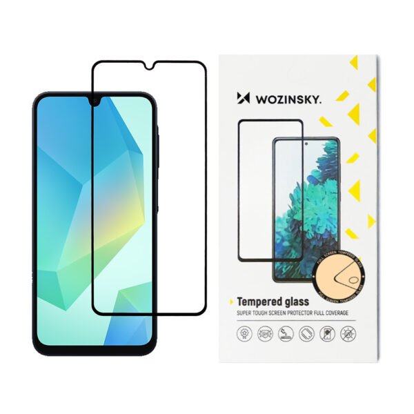 Стъклен Протектор Wozinsky за Samsung Galaxy A17 5G, Прозрачен/ Черен