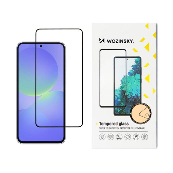 Стъклен Протектор Wozinsky за Samsung Galaxy A37 5G, Прозрачен/ Черен