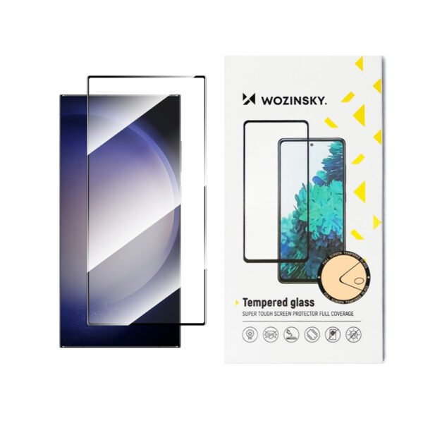 Стъклен Протектор Wozinsky за Samsung Galaxy S26 Ultra 5G, Прозрачен/ Черен