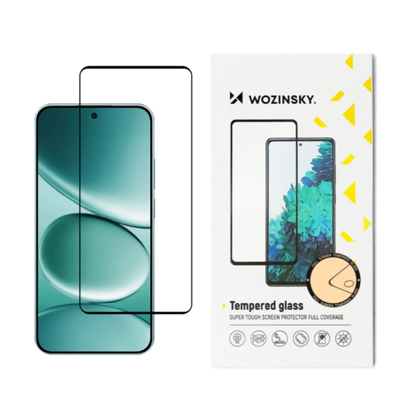 Стъклен Протектор Wozinsky за Xiaomi Redmi Note 15 4G, Прозрачен/ Черен