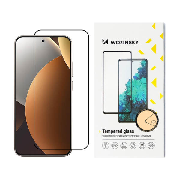 Стъклен Протектор Wozinsky за Xiaomi Redmi Note 15 Pro, Прозрачен/ Черен