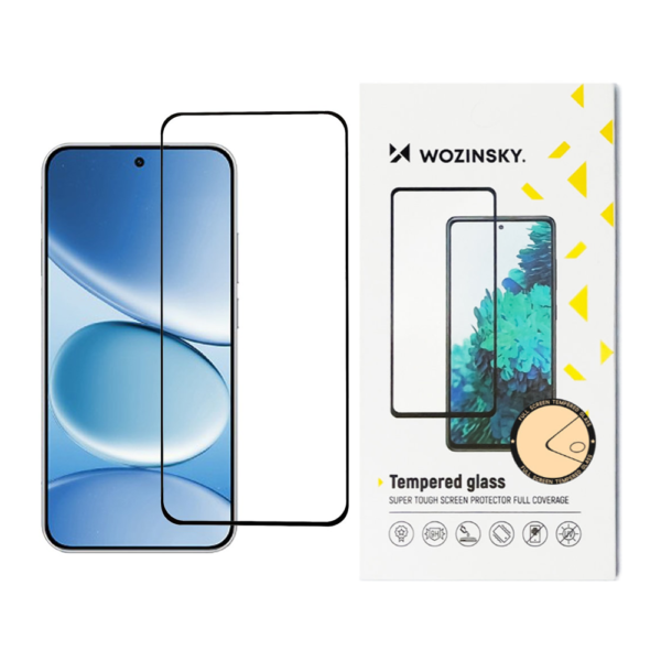 Стъклен Протектор Wozinsky за Xiaomi Redmi Note 15 Pro Plus, Прозрачен/ Черен