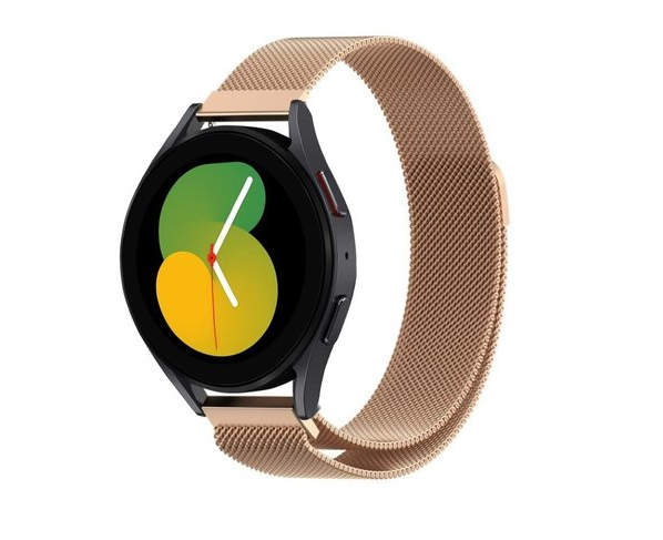 Метална Каишка 18 мм за Garmin vívoactive 4S, Розово Злато