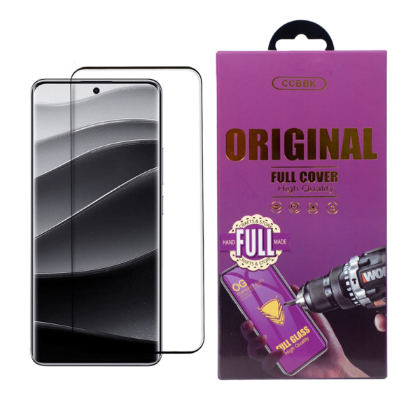 Стъклен Протектор OG за Xiaomi Redmi Note 14 Pro Plus 5G, Прозрачен/ Черен