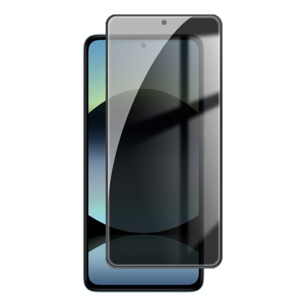 Стъклен Протектор Privacy за Xiaomi Redmi Note 14 5G, Прозрачен/ Черен