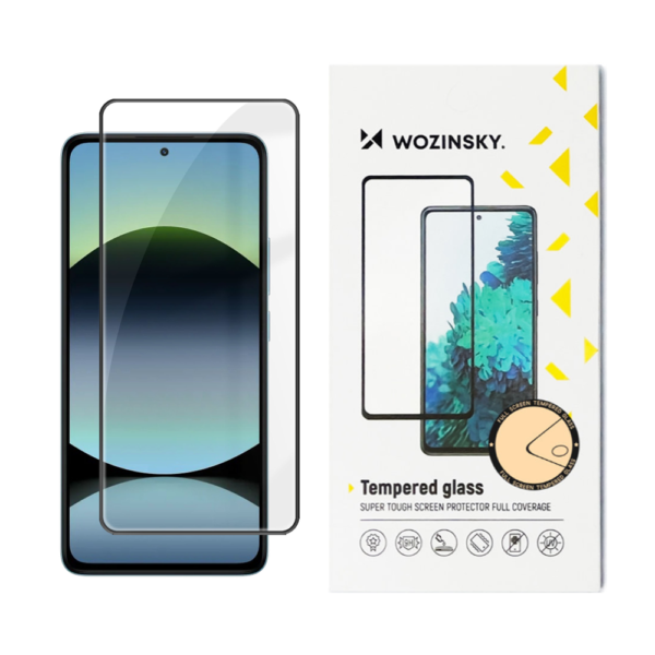 Стъклен Протектор Wozinsky за Xiaomi Redmi Note 14 5G, Прозрачен/ Черен