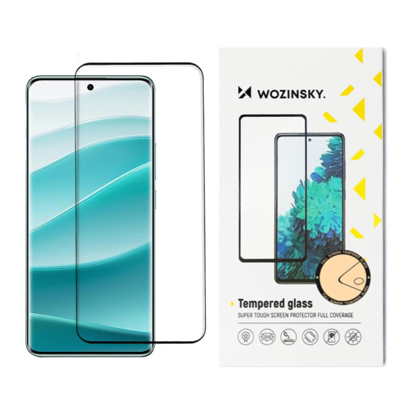 Стъклен Протектор Wozinsky за Xiaomi Redmi Note 14 Pro 5G, Прозрачен/ Черен