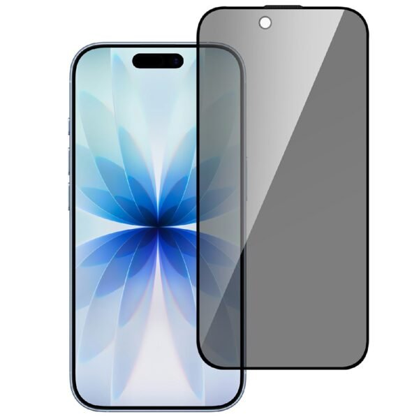Стъклен Протектор Privacy за iPhone 18 Pro Max, Прозрачен/ Черен