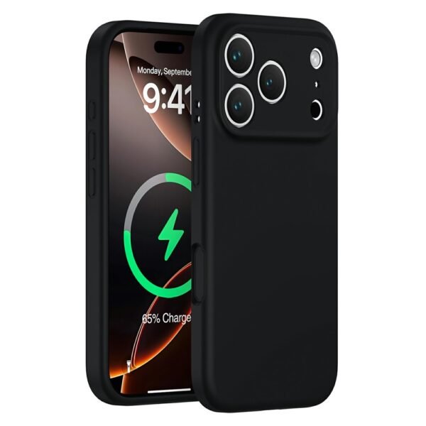 Силиконов Кейс за iPhone 18 Pro, Черен