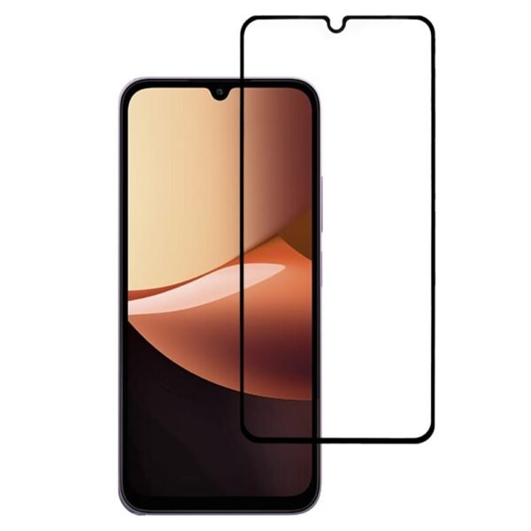 9D Стъклен Протектор за Xiaomi Redmi 17C 5G, Прозрачен/ Черен